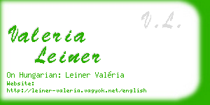 valeria leiner business card